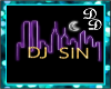 DJ Sin Floor Sign