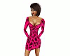 Sexy Pink Leopard Dress