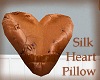 Silk Heart-Shaped Pillow