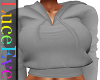 Grey Neli Crop Hoodie