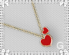 G l Red Heart  Necklace