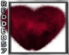 Red Heart Furry Rug