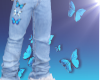 ! Blue Butterfly Pants !