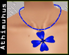 -ATH- Slim Blue Necklace