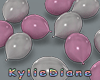 Floor Balloons Pink