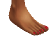 red nails small feet