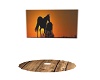 Western sunset horses