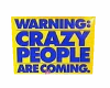 large " crazy people"rug