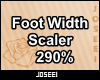Foot Width Scaler 290%