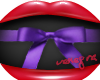 V~ Purple bow
