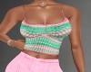 S! Tampa Mint & Pink Top