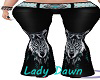 Turquoise Wolf Pants