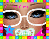 !L Lucy Glasses White