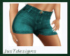 JT Jeans Shorts Teal