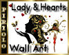 Lady & Hearts Wall Art