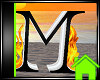 ! Animated Fire Letter M