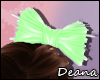[Darkie]Lime Leather Bow