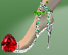 RB Peridot Anklet Left