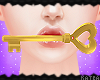 {K} Gold Heart Key