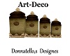 art-deco canasters