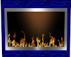 BLUE ANIM WALL FIREPLACE