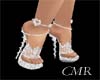 CMR White Wedding shoes
