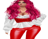 Red/White Corset Blouse