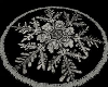 Snowflake rug (black)