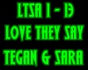 TEGAN&SARA-LOVE THEY SAY
