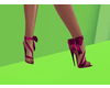 Bow heels purple
