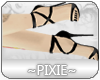 |Px| Tie heels Black