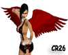 CR26 Cute Red Wings