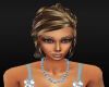 Pearl Necklace Lt Blue
