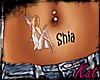 Custom belly tattoo shia