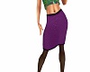 purple skirt /stocking