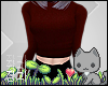 A| Crop Sweater Maroon