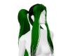 e-girl hair black green