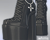 Crossed Corset Boots Bla
