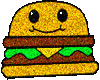 Kawaii Burger Sticker|x