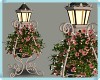 MAU/LAMP STAND W FLOWERS