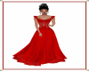 Red Ball Lace Dress