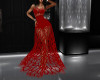 Bold Lace Red Gown