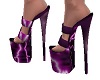 purple ligthing  shoes