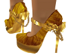 Gold Velvet Shoes...
