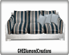 GHEDC Blue Stripes Couch