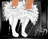 Feather Boots White