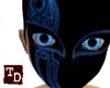 Blue black mask
