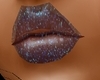dark blu glitter lips