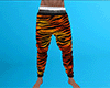 Orange Tiger Stripe PJ Pants (M)