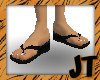 JT Black Flip flops